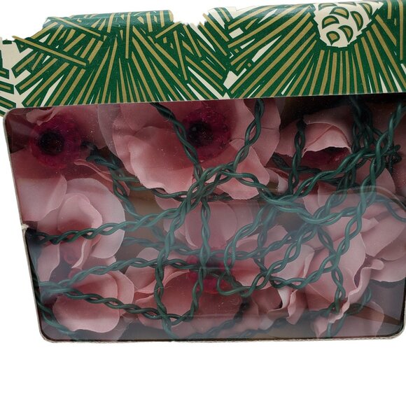 Vintage Franks Nursery & Crafts String Lights Silk Rose Flower Patio Porch Lanai - Picture 5 of 7